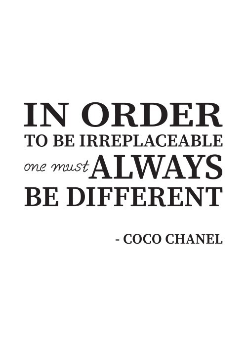 Αφίσα Poster Coco Chanel: Be Different 