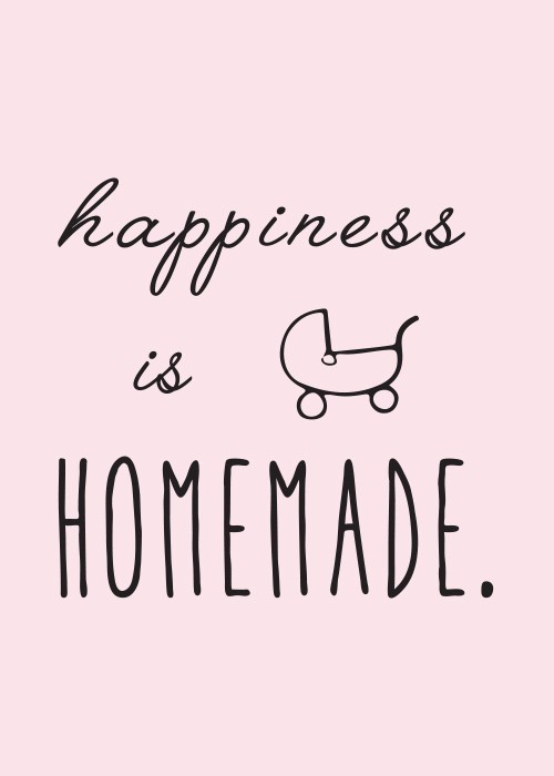 Αφίσα Poster Happiness is homemade