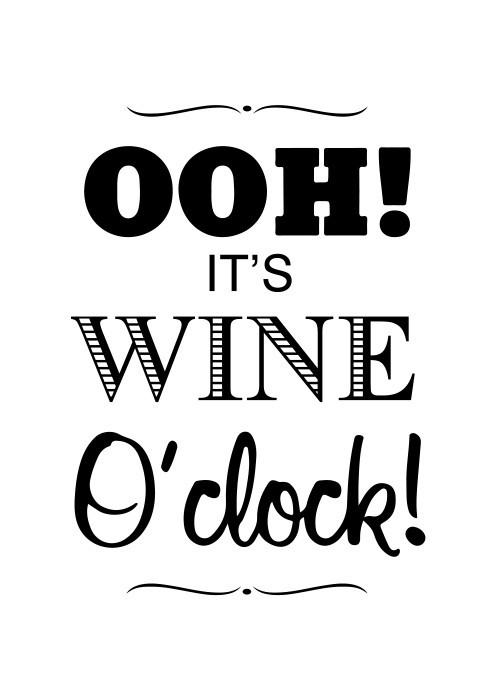 Αφίσα Poster It's wine o'clock