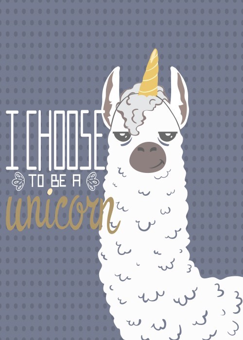 Αφίσα Poster Be a unicorn