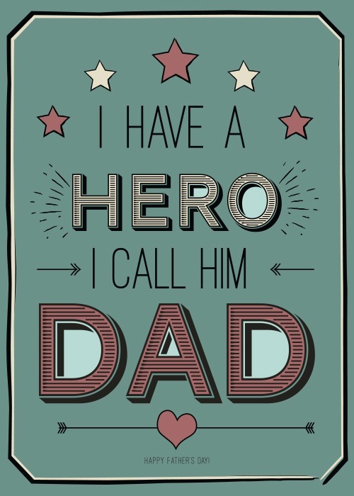 Αφίσα Poster Dad hero