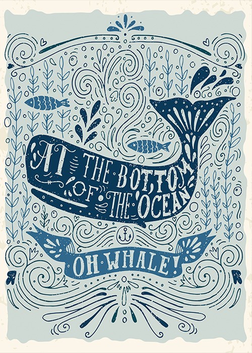 Αφίσα Poster Φάλαινα