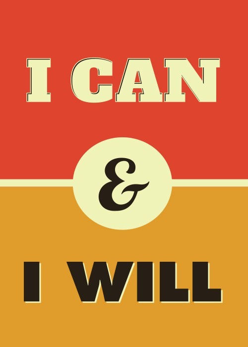 Αφίσα Poster I can and i will