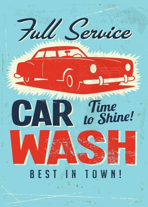 Αφίσα Poster Πλύσιμο αυτοκινήτου 