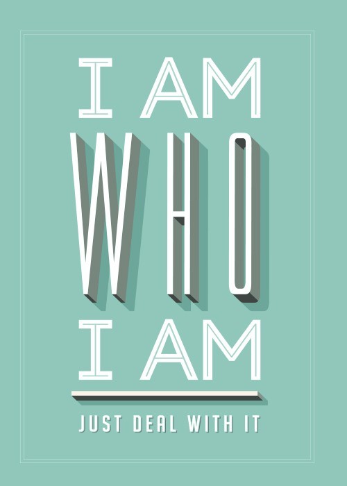 Αφίσα Poster I am who i am