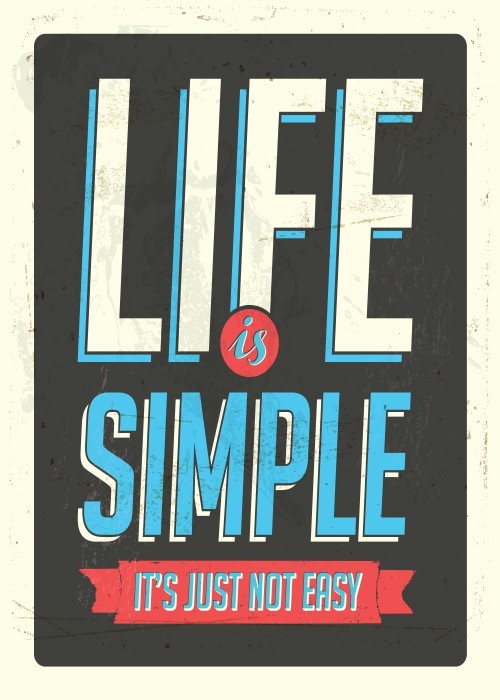 Αφίσα Poster Life is simple