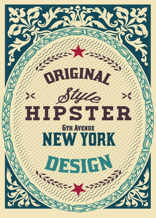 Αφίσα Poster Hipster New York
