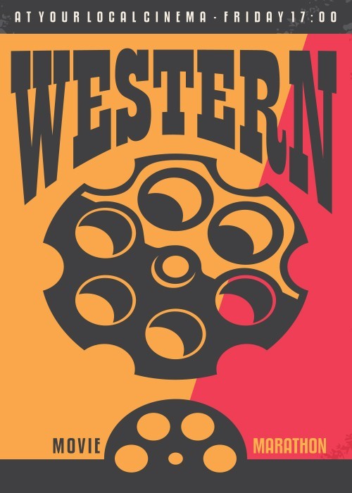 Αφίσα Poster Αγρια Δύση!