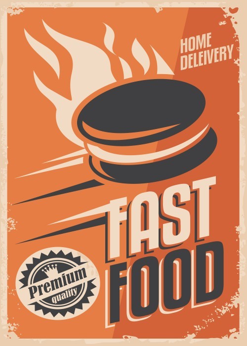 Αφίσα Poster Fast food