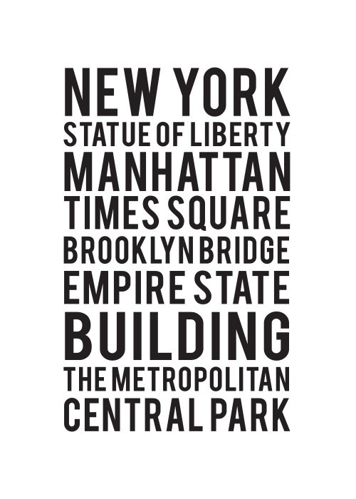 Αφίσα Poster Αξιοθεάτα της Νέας Υόρκης