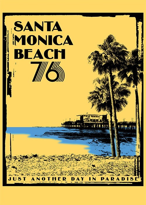 Αφίσα Poster Santa Monica Beach 76