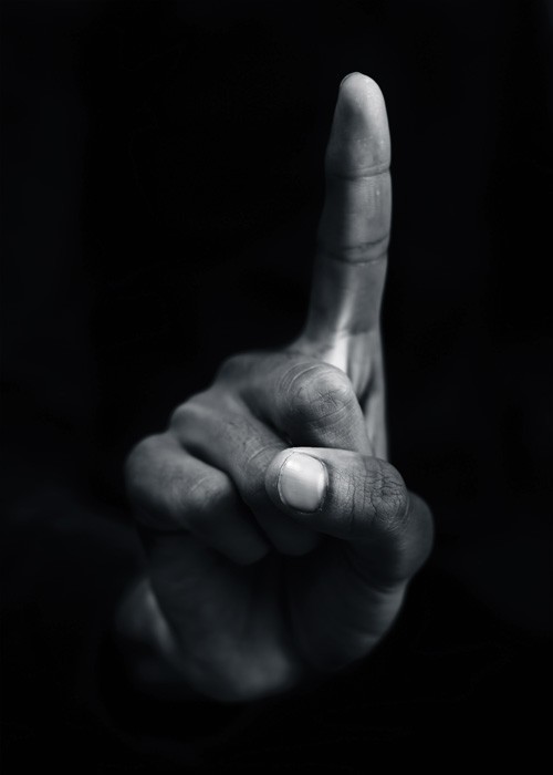  Αφίσα Poster Νοηματική - Δάχτυλο