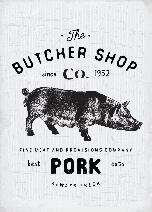 Αφίσα Poster Butcher shop