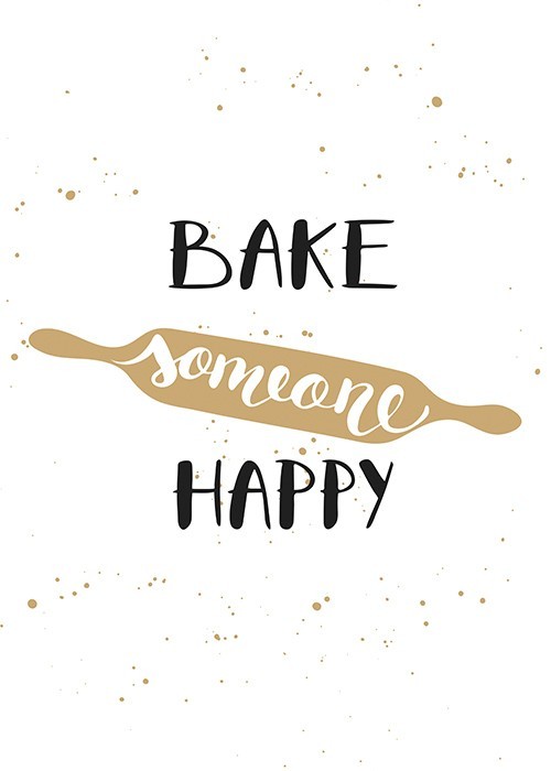 Αφίσα Poster Bake someone happy