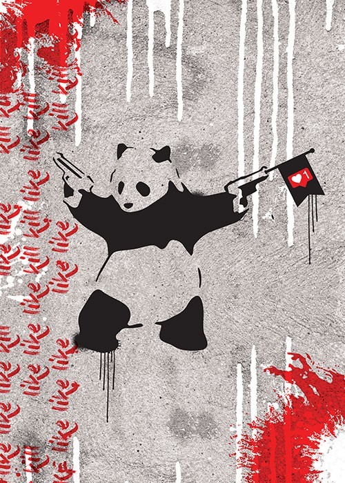 Αφίσα Poster Panda with Guns