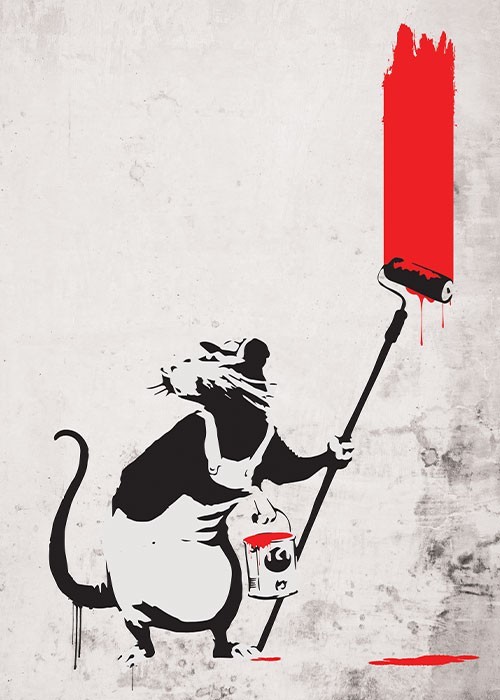 Αφίσα Poster Rat painter