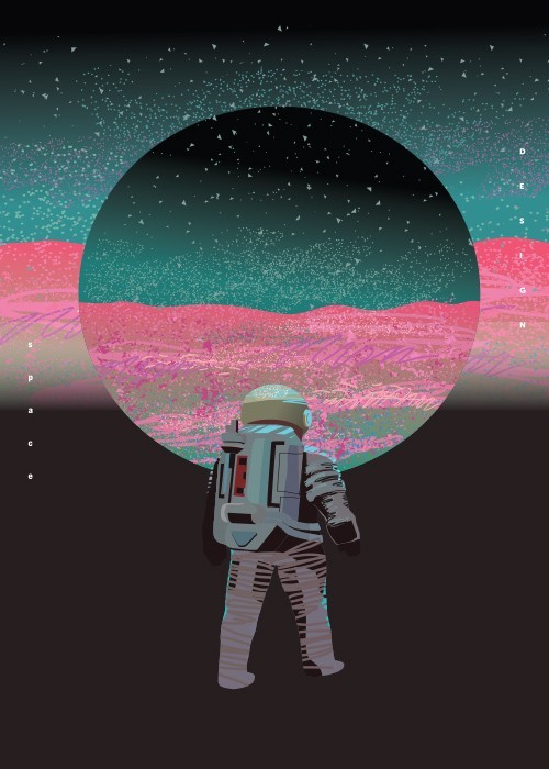 Αφίσα Poster Αστροναύτης στο Φεγγάρι