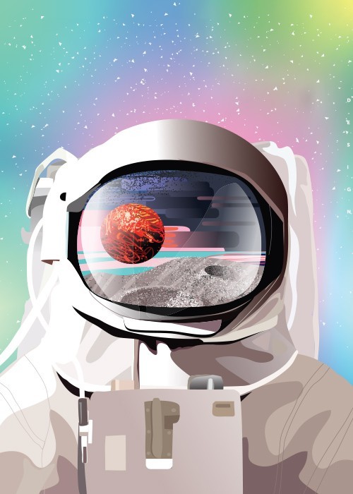 Αφίσα Poster Αστροναύτης στο διάστημα