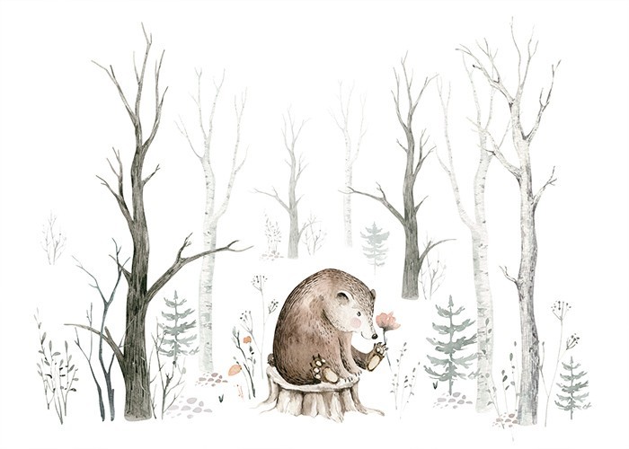 Αφίσα Poster Αρκούδα στο δάσος