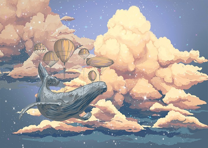 Αφίσα Poster Φάλαινα που πετάει