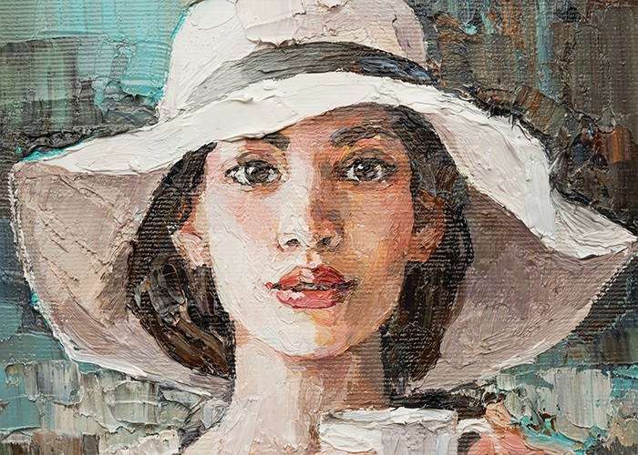  Αφίσα Poster Γυναίκα με καπέλο