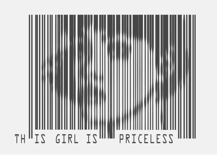 Αφίσα Poster Barcode girl