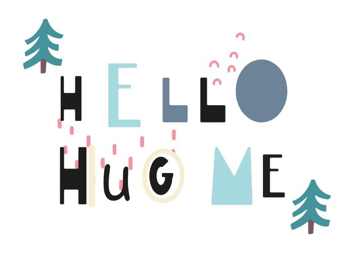 Αφίσα Poster Hello hug me