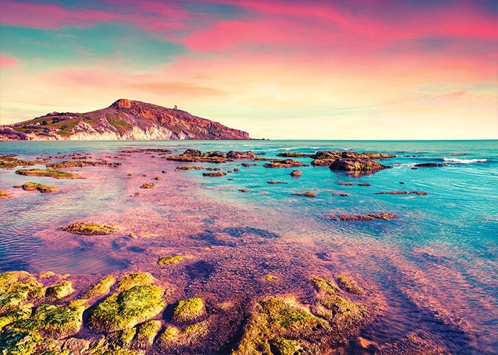 Αφίσα Poster Χρώματα ηλιοβασιλέματος στην θάλασσα