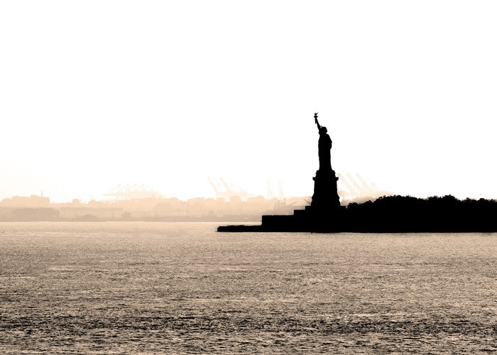 Αφίσα Poster Άγαλμα της ελευθερίας στο λιμάνι της Νέας Υόρκης
