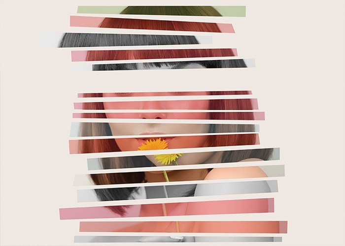  Αφίσα Poster Πολύχρωμο παζλ με γυναικείο πρόσωπο 