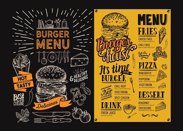 Αφίσα Poster Burger Menu