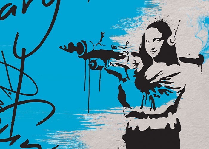 Αφίσα Poster Mona Liza with bazooka 