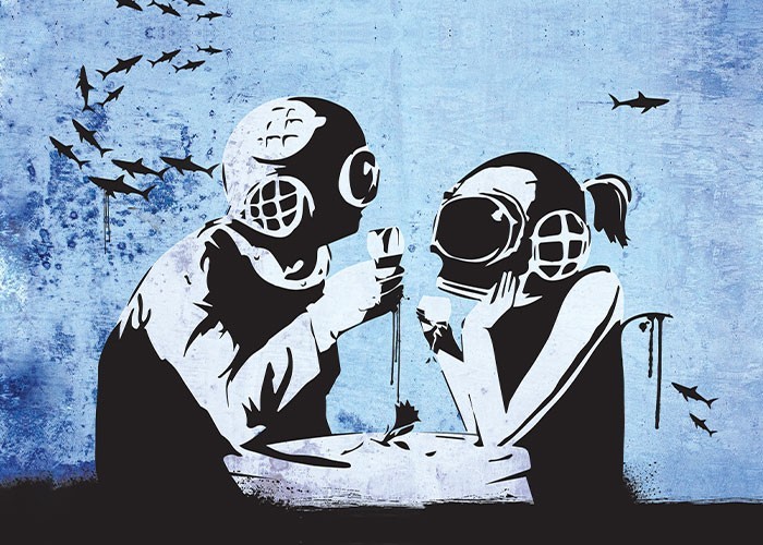 Αφίσα Poster Diver couple