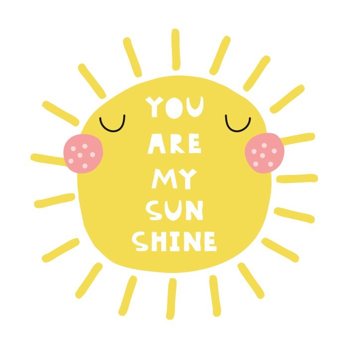Αφίσα Poster Ήλιος με φράση