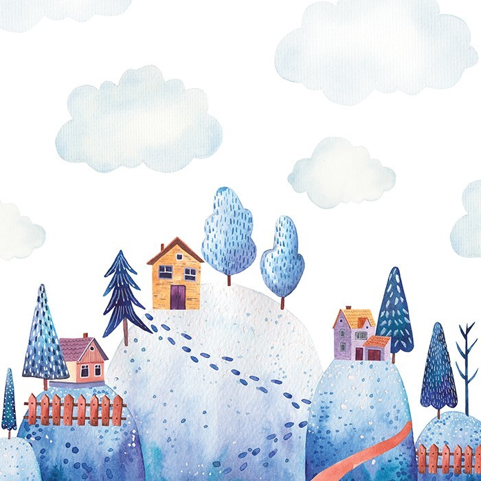 Αφίσα Poster Χιονισμένο τοπίο