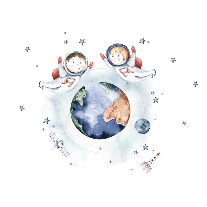 Αφίσα Poster Παιδάκια αστροναύτες