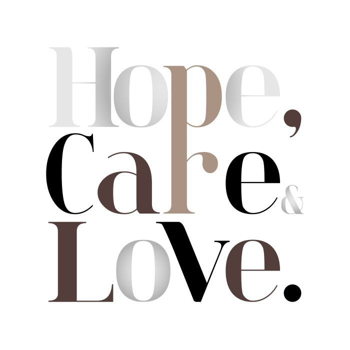 Αφίσσα - Poster Hope, Care & Love