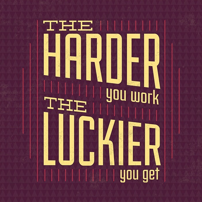Αφίσα Poster Harder - Luckier 