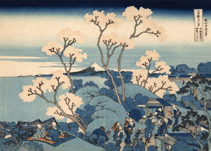 Αφίσα Poster Hokusai Cherry Blossom