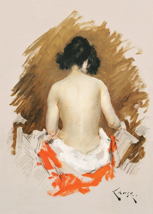 Αφίσα Poster Γυμνή γυναίκα του William Merritt Chase