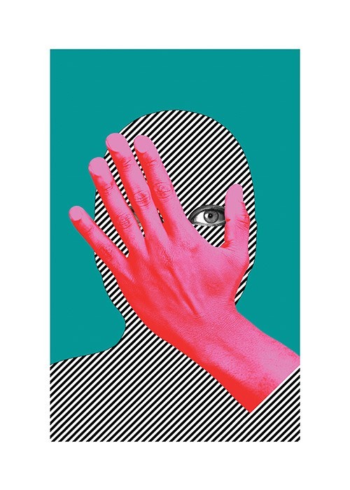 Αφίσα Poster Hand on face
