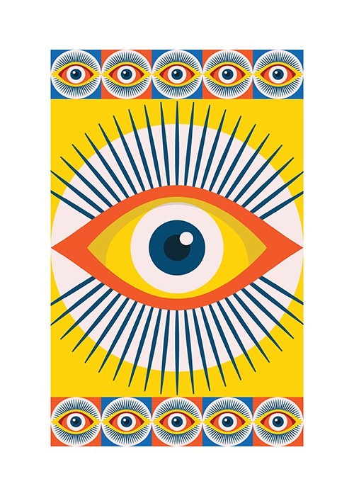 Αφίσα Poster Boho abstract eye