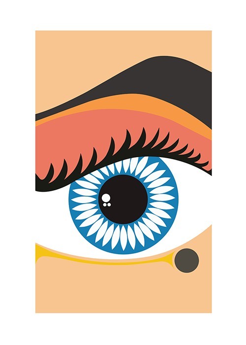 Αφίσα Poster Angry woman's eye