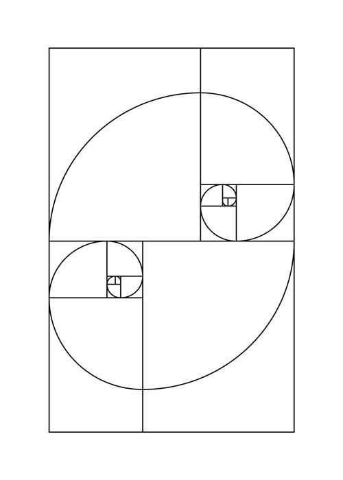 Αφίσα Poster Fibonacci spiral