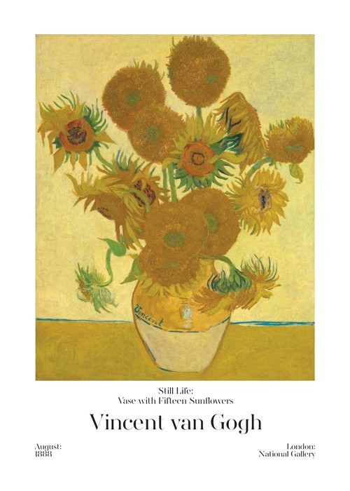 Αφίσα Poster Still life: Vase with Fifteen Sunflowers