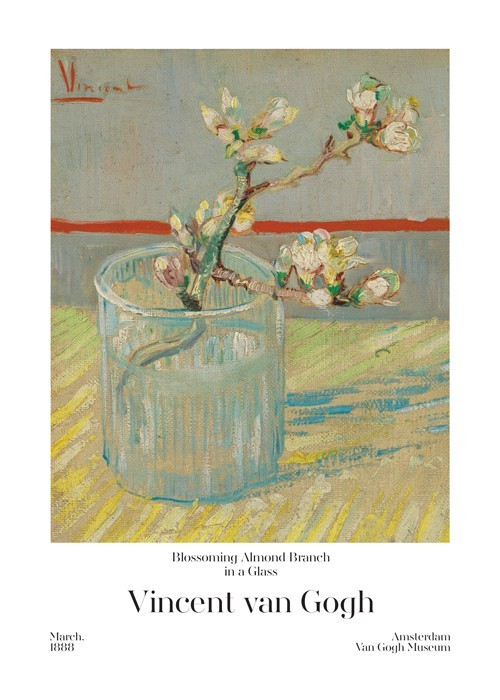 Αφίσα Poster Blossoming Almond Branch in a Glass