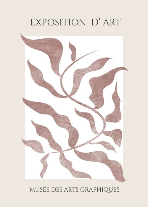  Αφίσα Poster Abstract καφέ κλαδί 2