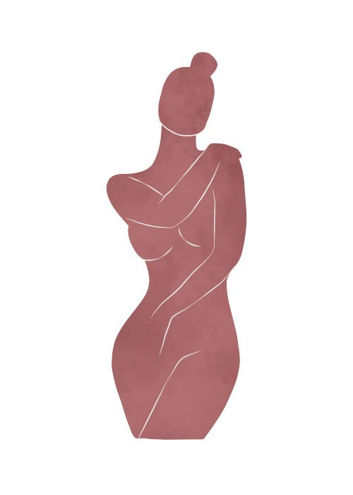  Αφίσα Poster Γυμνή γυναίκα σε πόζα