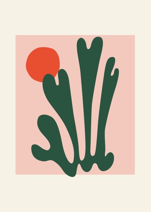  Αφίσα Poster Green abstract plant