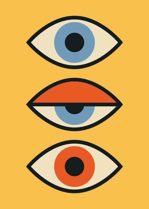  Αφίσα Poster Γεωμετρικά μάτια